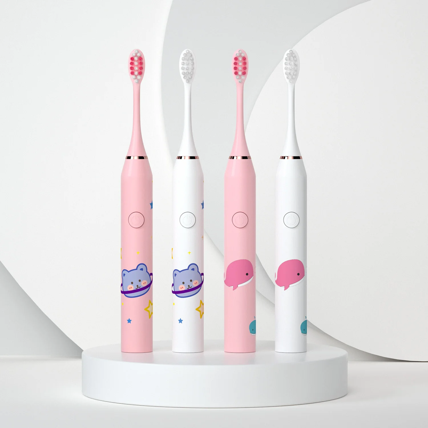 Sonic Electric Toothbrush Rechargeable Cartoon Smart Children Toothbrushes For 3-15 Year Old Kids Waterproof Electric Toothbrush