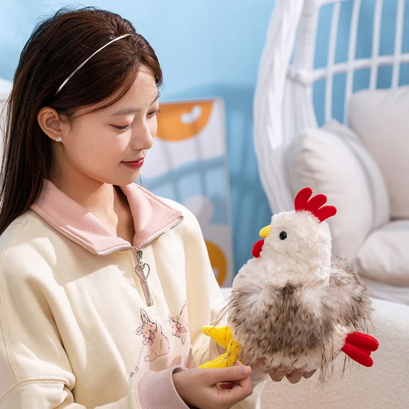 Novo grande galo de pelúcia animais brinquedos frango kawaii travesseiro super macio bonecas alta qualidade natal presente do dia das bruxas decoração