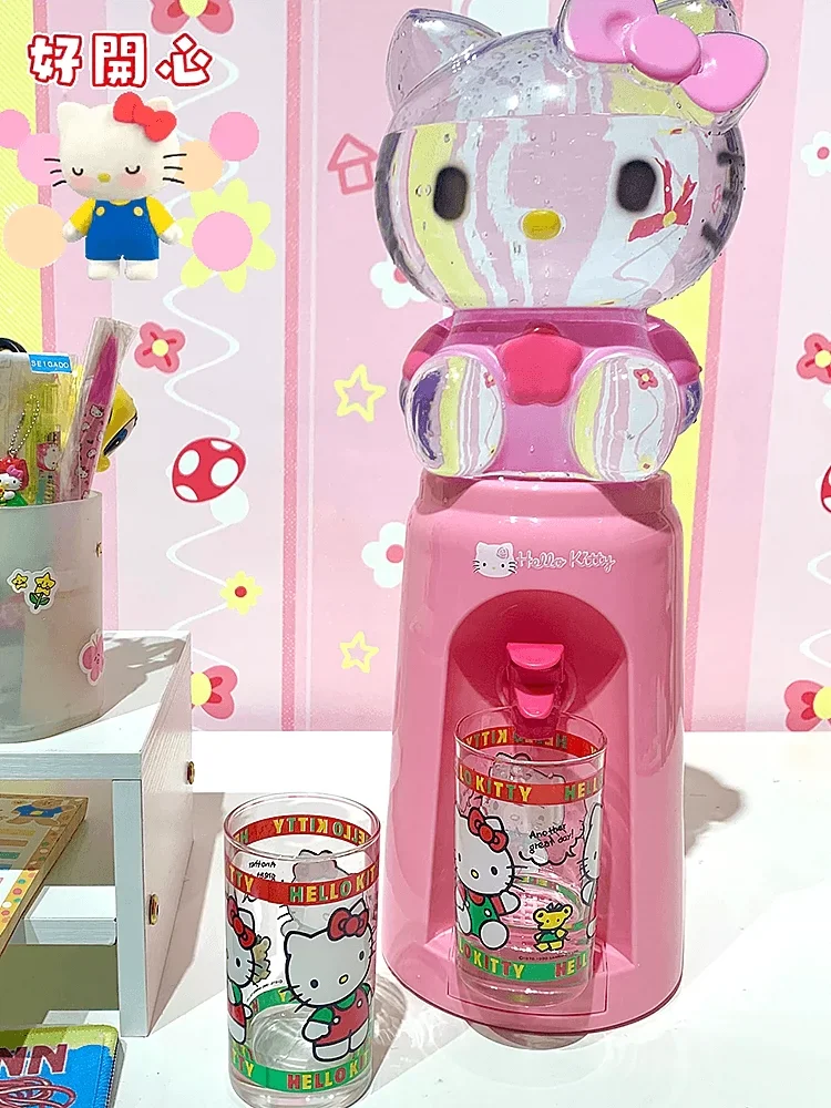 Hot 2l Kawaii Sanrio Cartoon Hello Kitty My Melody Desktop Water Dispenser Cute Beautiful Cup Large Capacity Kids Special Gift