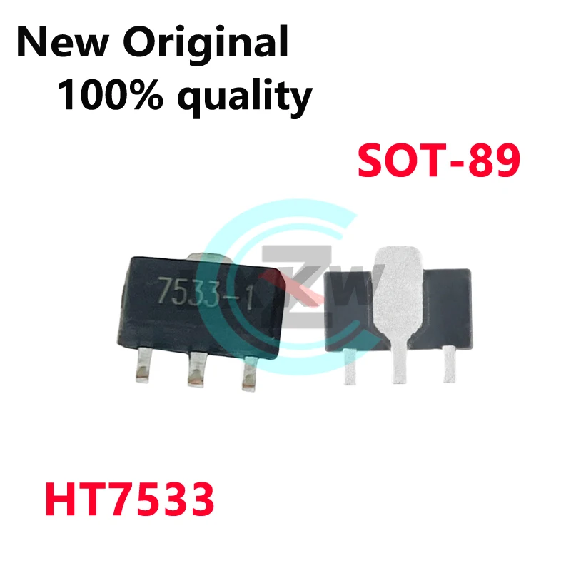 50-100/PCS New Original HT7533 HT7533-1 SOT89 3.3V0.1A low-voltage differential linear regulator In Stock