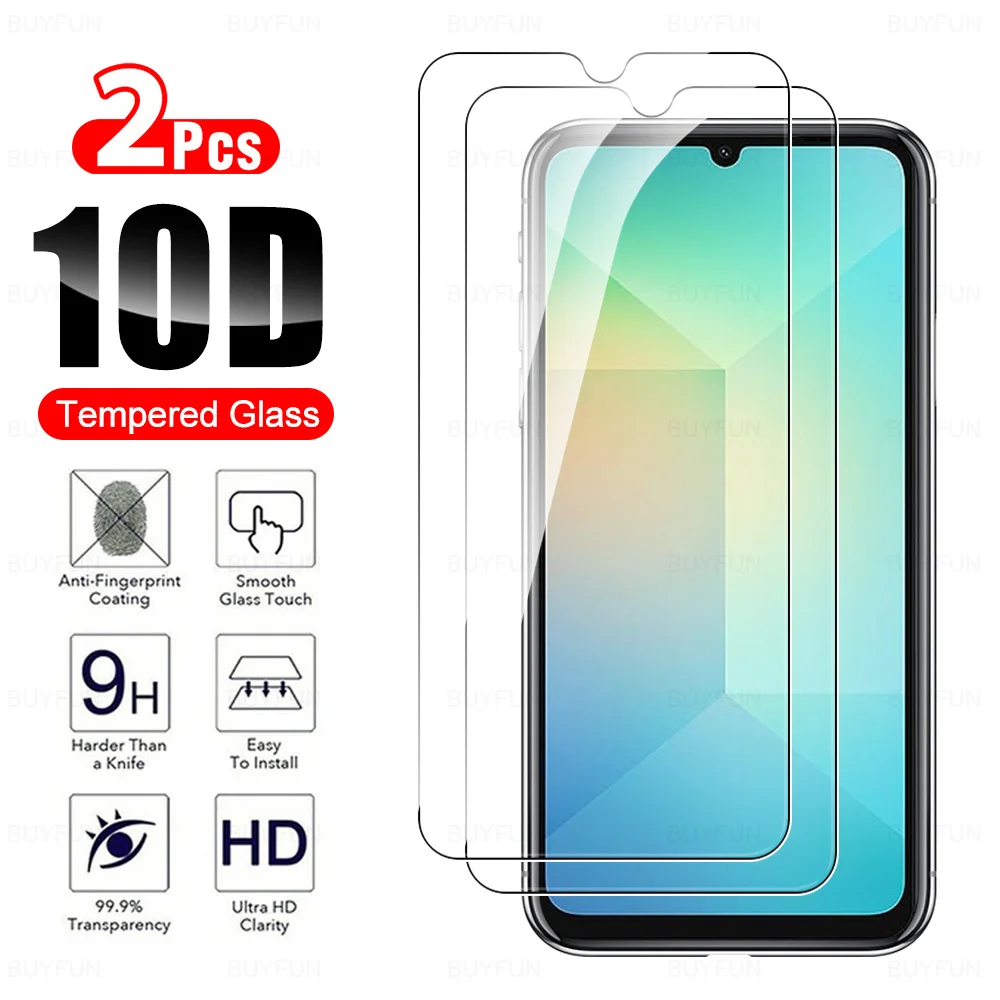 2PCS Front Film For Samsung Galaxy A06 A05 A05s A04s A03s A02s Screen Protector SamsungA16 A15 A14 A13 5G 4G HD Protective Glass