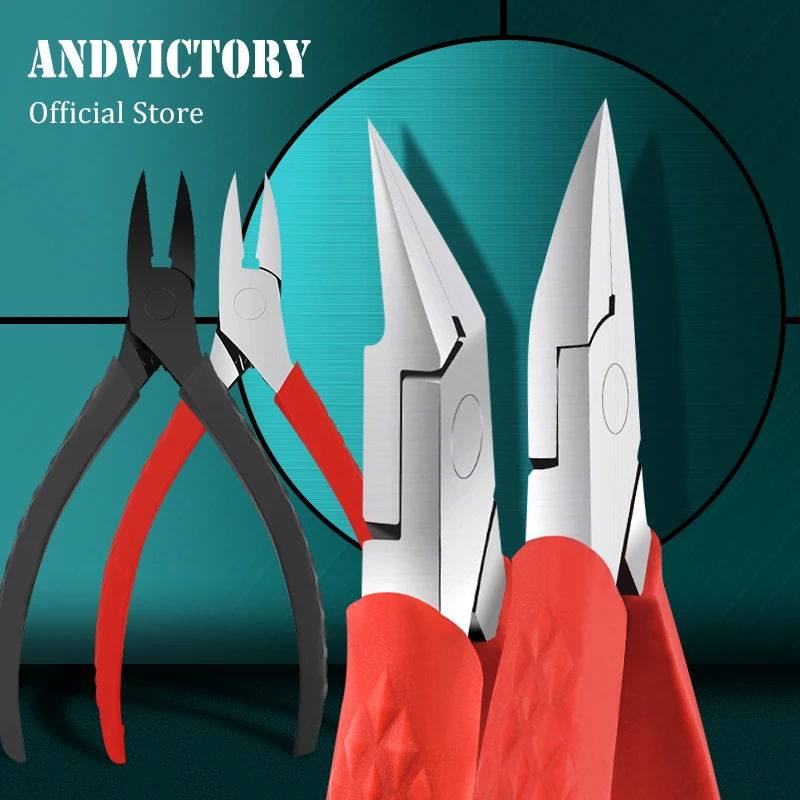 

1 шт., кусачки для ногтей, прямые лезвия для толстых вросших жестких ногтей, кусачки, триммер, резиновая ручка, инструмент для педикюра и маникюра