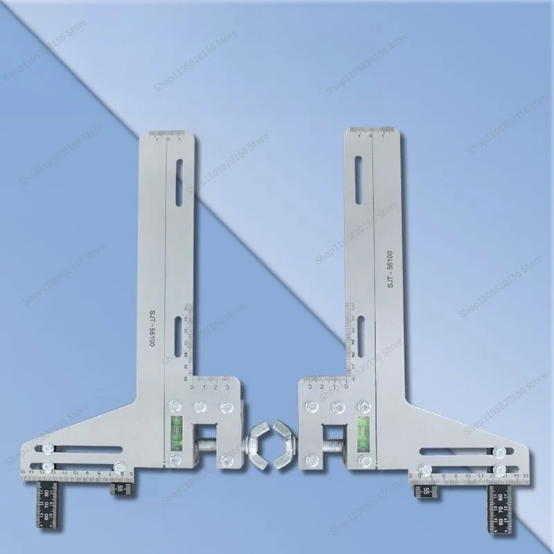 For Elevator Guide Rail Calibration Ruler Back-Type Guide Positioning Ruler Double Line Eccentric Calibrator