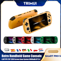 Trimui Smart Pro S Handheld Game Console 4.96''IPS 720*1280 Screen Linux System Joystick RGB Light 5000mAh BT 5.4 Video Player