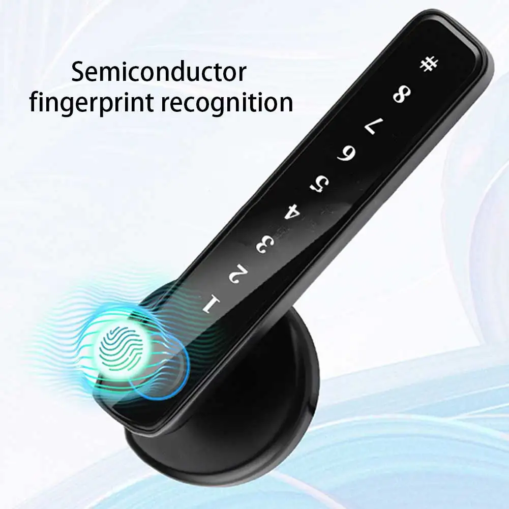 

Smart Fingerprint Electronic Door Lock with Touch Button for Tuya APP Bluetooth-Compatible APP Unlock for Hotel Apartment Office