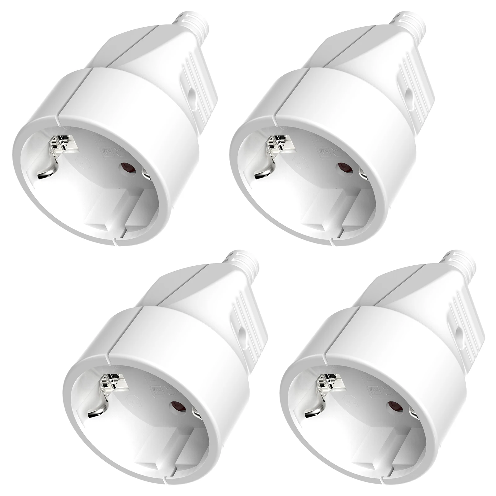 3 stücke EU Schuko Stecker Kupplung 2-Pole Deutsch Stecker Ersatz Wiederaufdrahtbare Buchse Stecker Für Power Verlängerung kabel