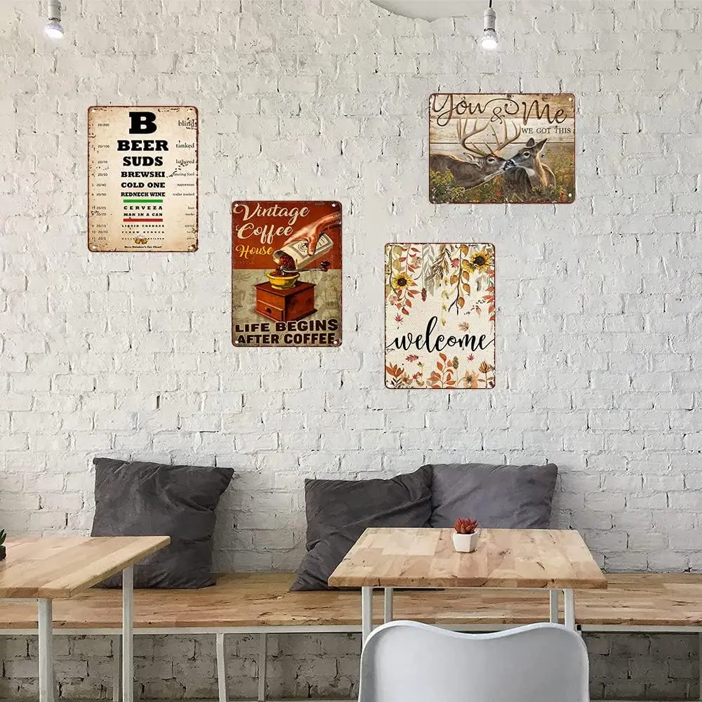 Metal Poster Plaque to My Wife Poster Carl and Ellie I Became Yours You Became Mine Novelty Sign Vintage Metal Tin Sign Wall Sig