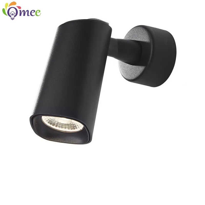 

Modern Minimalist Wall Lamps Living Room Bedroom Bedside Luster AC90V-260V LED Indoor Black White Lamp Aisle Lighting decoration