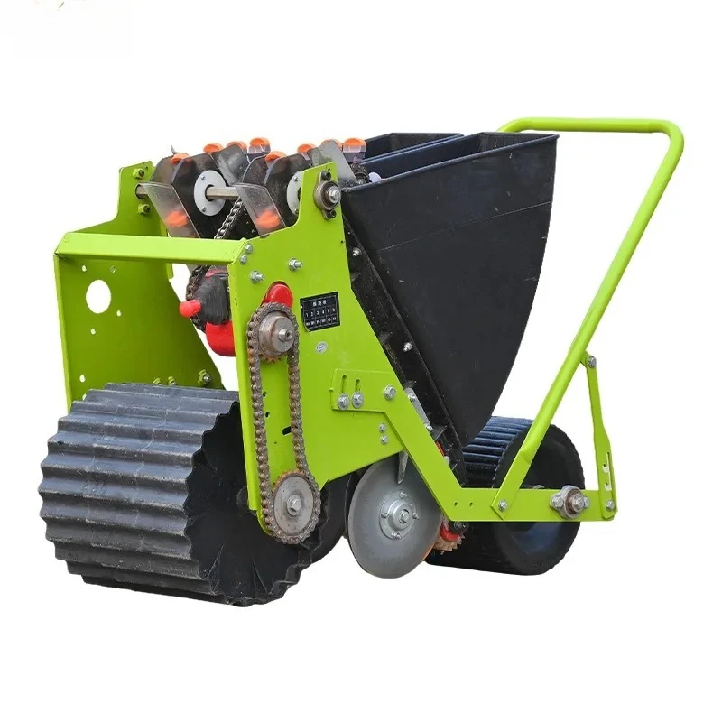 YS Manual Hand Push Vegetable Seed Planter Garlic Seeder Machine Row Garlic Planter Machine Garlic Planting Machine