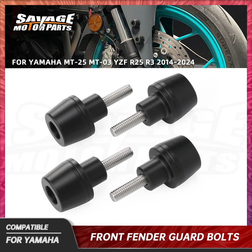 Mt03 mt25 2024 parafuso de parafuso de proteção de para-lama dianteiro para yamaha yzf r25 YZF-R3 2014-2023 acessórios de motocicleta parafusos de para-lama de garfo dianteiro