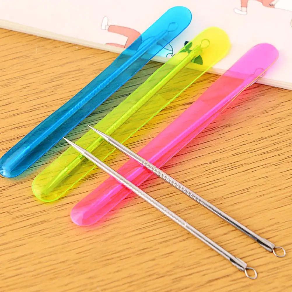 1PCS Mitesser Komedonen Akne Pickel Blemish Extractor Remover Stahl Nadeln Entfernen Werkzeuge Gesicht Hautpflege Poren Reiniger