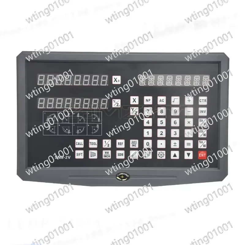 2 Axis Lathe Milling Machine DRO Digital Readout TTL AC110V 220V Display for Linear Scale Rating Ruler Encoder Sensor SNS-2V