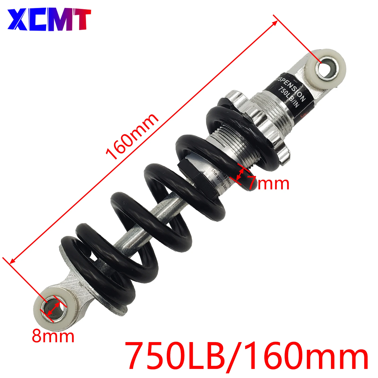 Electric Scooter Pocket Bike Bike Spring Shocks Absorber Suspension Damper 100 125 150 160 170 180 190 200 210MM 650/750/1200LB