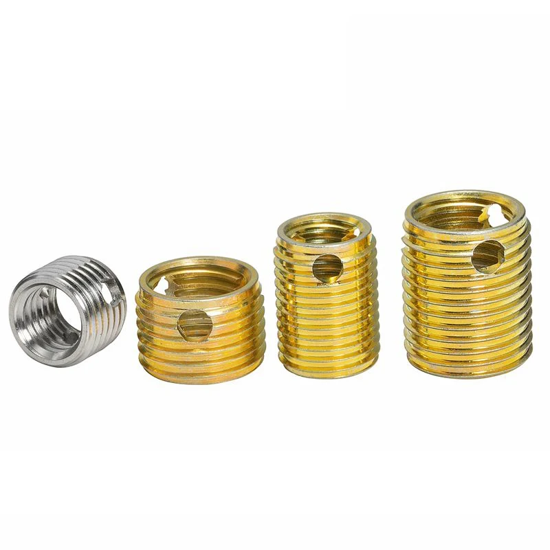 2/ 10/ 20pcs Galvanized Carbon Steel/ Stainless Steel Thread Repair Triple-Hole Insert  Self-tapping Bushing M3 M4 M5 M6 M8 ~M16