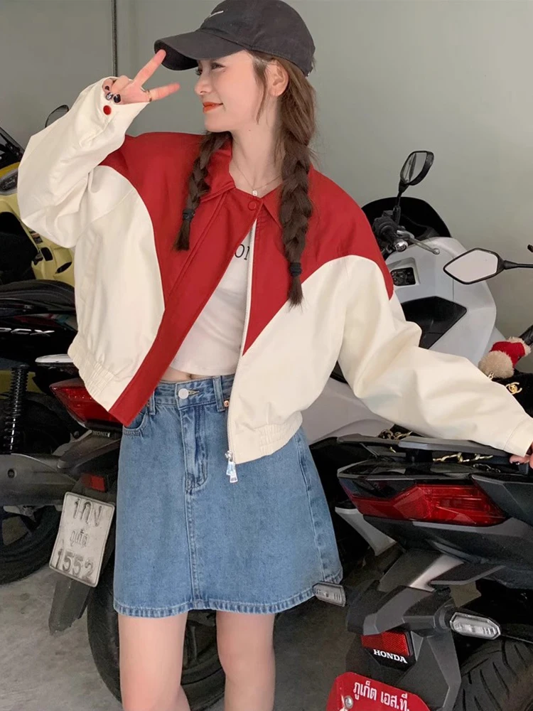 

Biker Jackets Womens Jacket Detachable Fall Vintage Motorcycle Flocking Diamond Patterned Antique French Style Pressed Classics