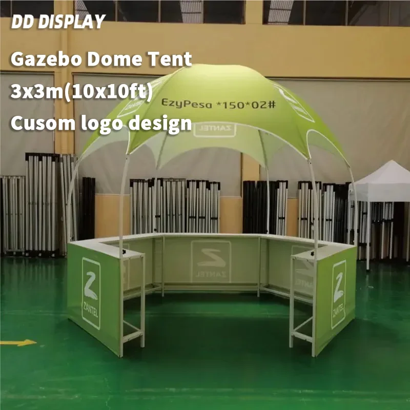 DD 3x3m Trade Show Gazebo Dome Tent with Top Cover Full Gazebo Tent for Outdoor Advertising 600D Canopy Tent Awning  Toldos