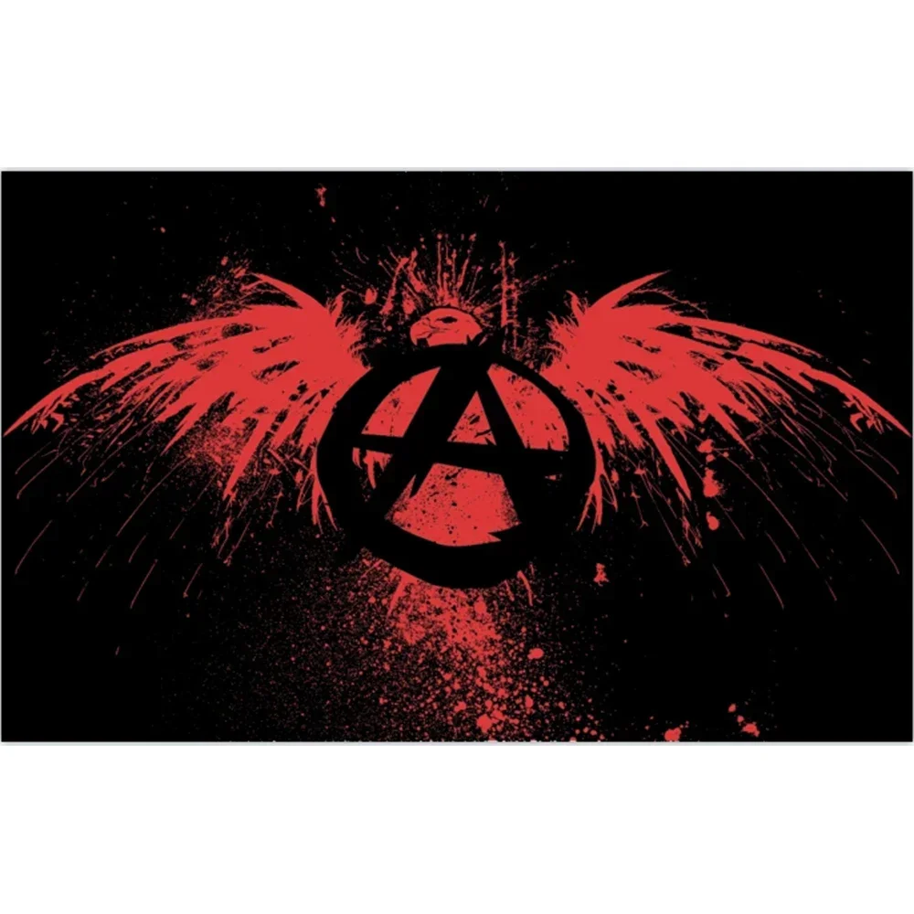 2X3FT banner of EAGLE BIRD flag with Anarchy 3x5ft banners