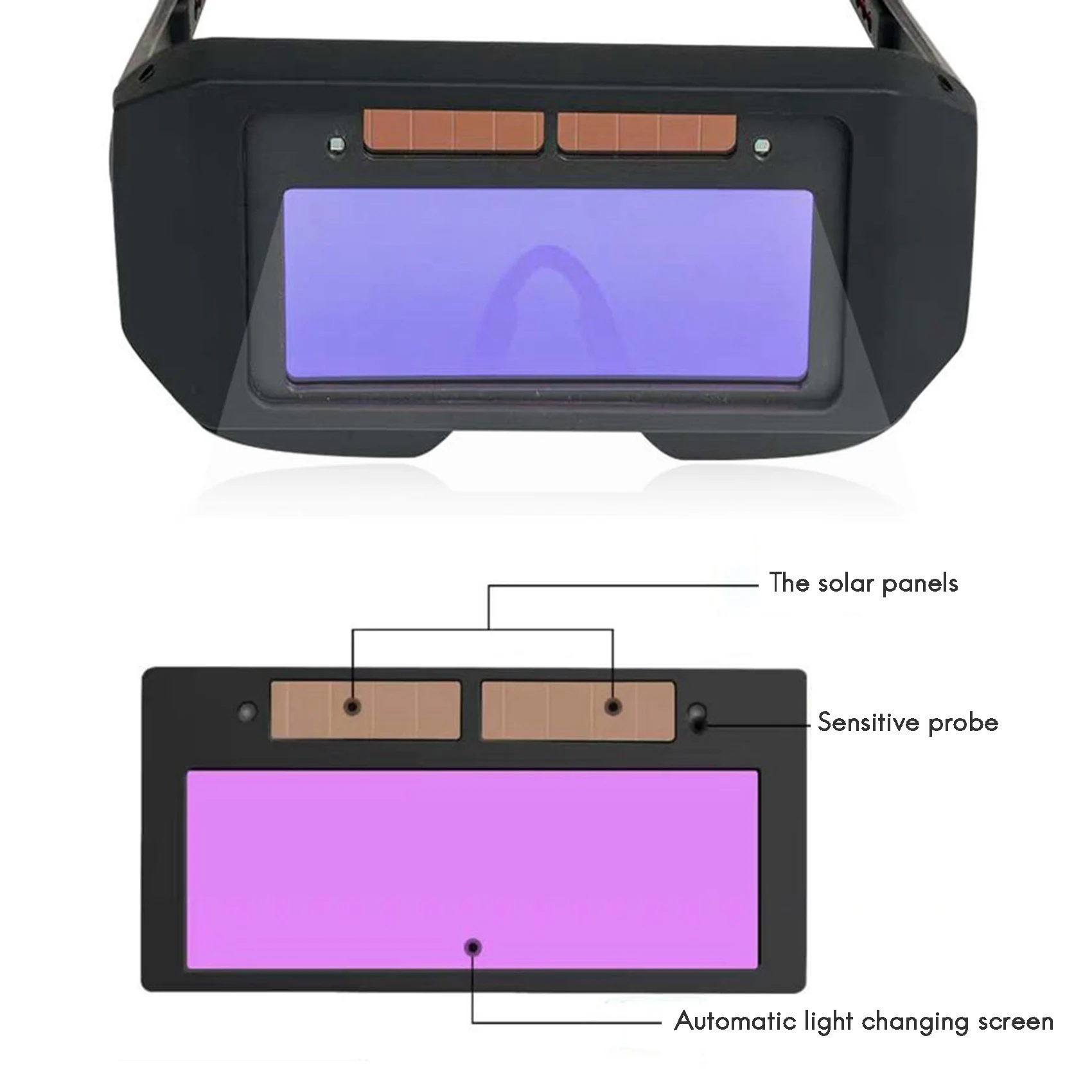 Automatic Photoelectric Welding Glasses Solar Powered Auto Darkening Welding Mask Helmet Eye Goggle Welding