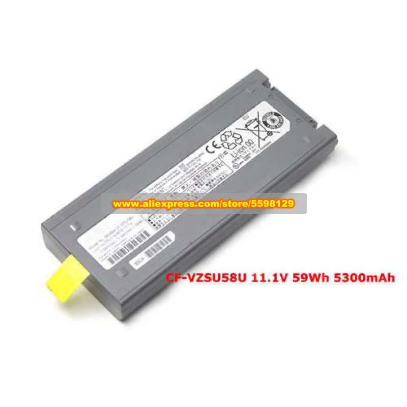 Genuine CF-VZSU58U Laptop Battery CF-VZSU48R 11.1V 5600mAh 59Wh For Panasonic CF-18 CF-19 Series CF-19Z CF-19 Mk3 CF-19RDRAHFF