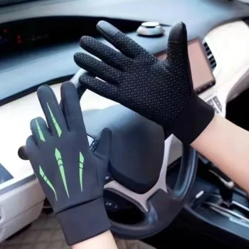 Guantes Térmicos de invierno para hombre y mujer, manoplas de lana con pantalla táctil, resistentes al agua, para correr al aire libre y esquiar