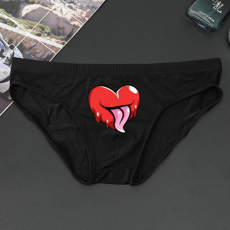 Men Briefs Custom Printing Logo Male Smooth Boxer Briefs Underpants DIY Printed Inner Briefs Panties