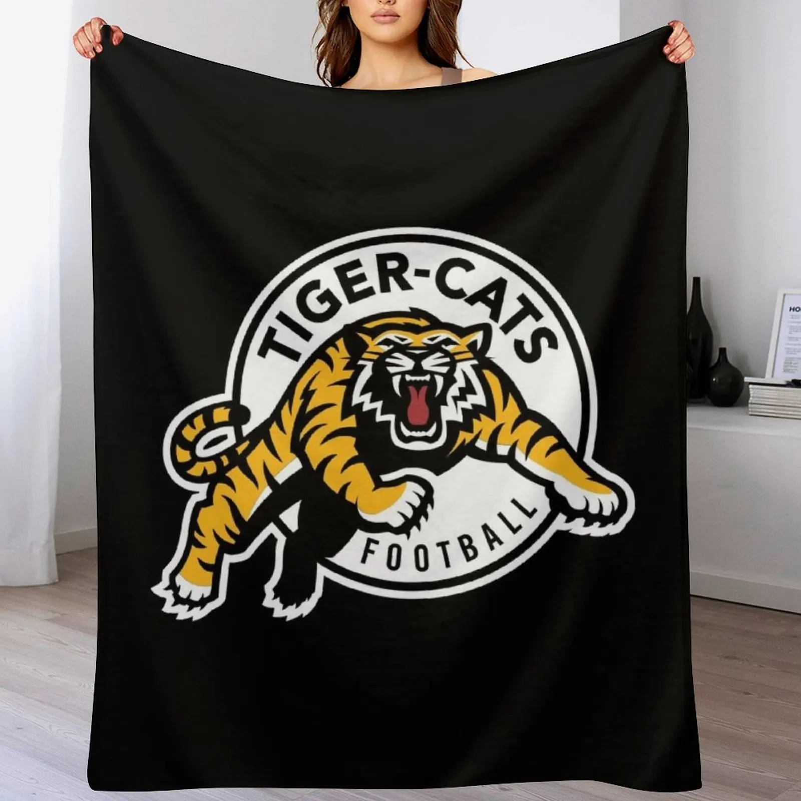 Fan Cats Hamilton Tiger merch Throw Blanket Warm Comfortable Blanket Gift for Parents Friends