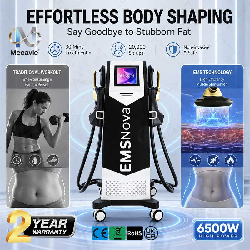 2026 New HIEMT RF Body Contouring Machine, 7000W Muscle Stimulation Equipment for Salon Body Line Management & Skin Tightening