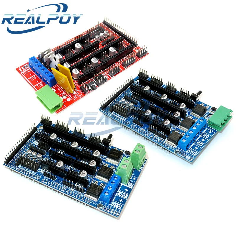 RAMPE 1.4 1.5 1.6 Parte del pannello Scheda madre Stampanti 3D Parti Scudo Rosso Nero Controlli
