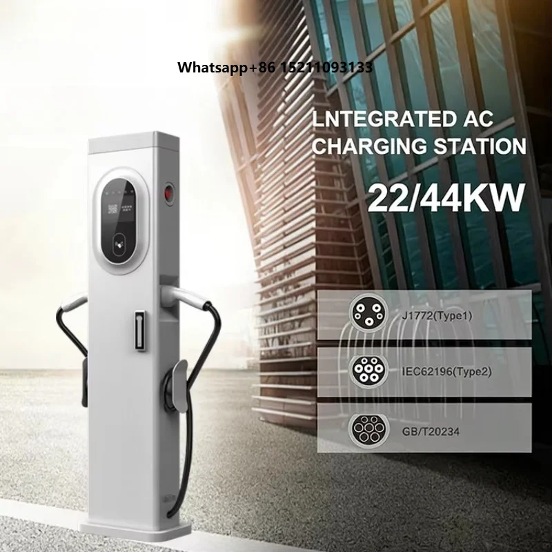 7KW 14kw 22KW  44kw 2Type Ev Charger Charger Commercial Floor-mounted Electric Fast E v Charging Station for Electric Car