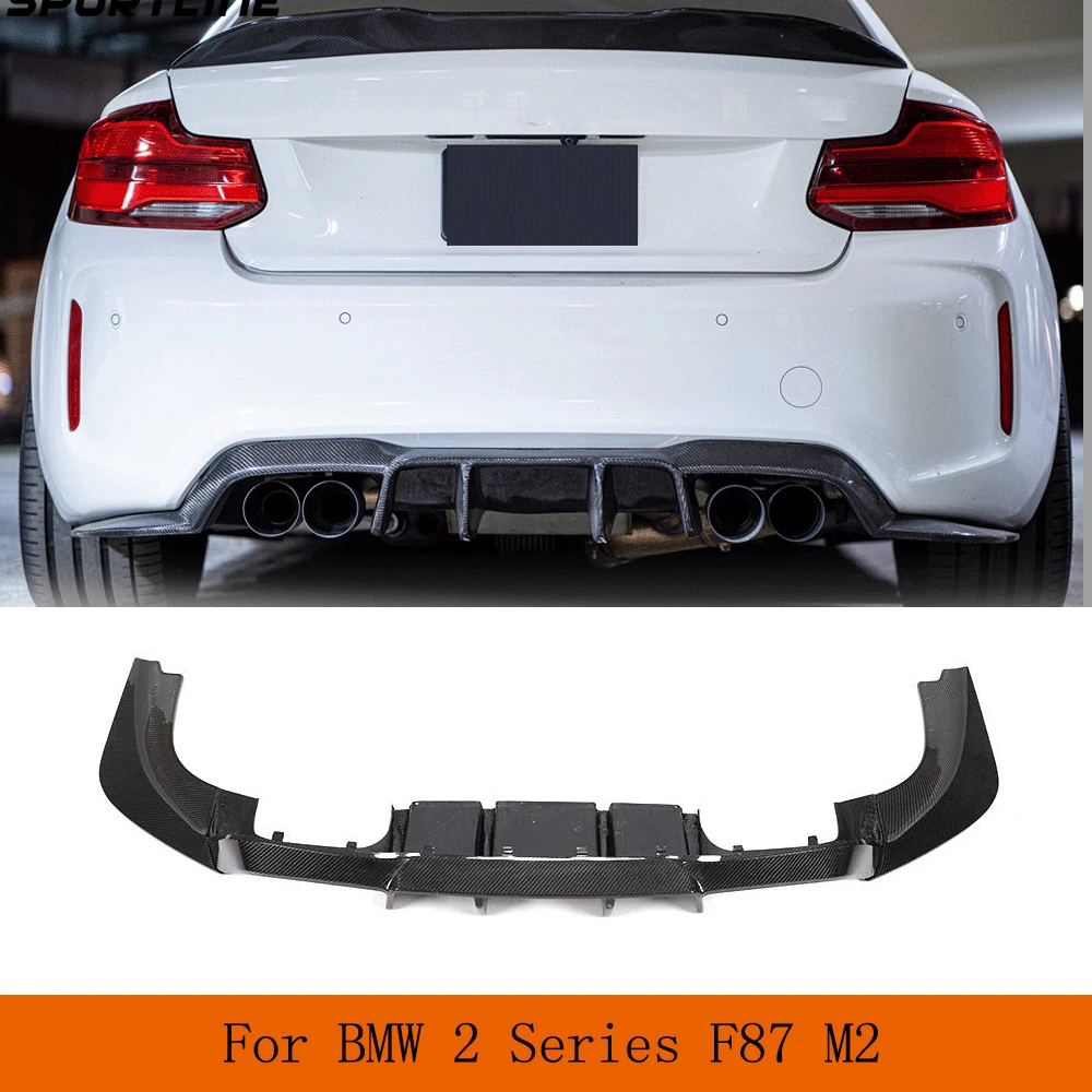 

Carbon Fiber Rear Diffuser Lip For BMW 2 Series F87 M2 M2C Competition 2016-2018 Car Rear Bumper Diffuser Lip Spoiler Splitters