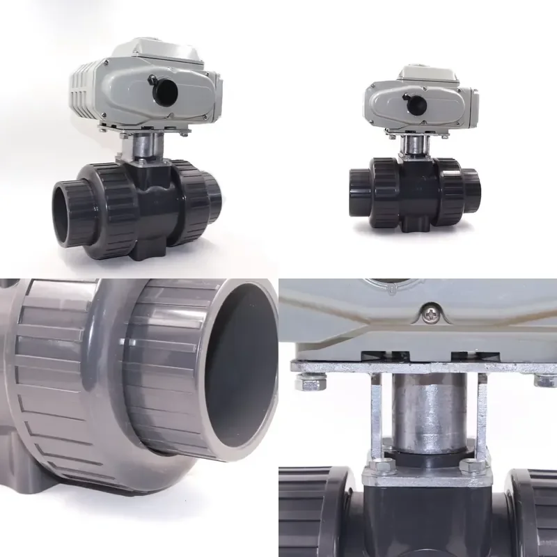 BSP NPT CTB-005 50NM UPVC Thread Glue Dn15 Dn20 Dn32 0-10v Water Flow Control Modulation Valve