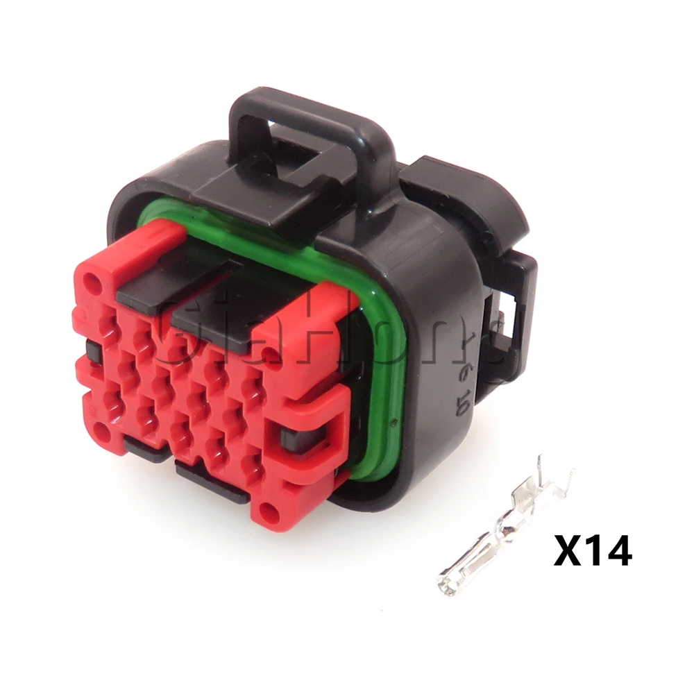 1 Set 14 Ways AC Assembly Car Accessories Modification Connector ECU Plug Auto Waterproof Wire Cable Sockets 776273-1 770520-1