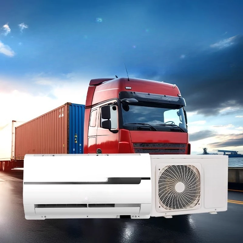 Large truck 24v parking air conditioner split machine  conversion light truck heavy truck refrigeration air conditioner