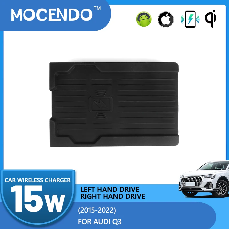 Wireless Car Charger 15W Fast Charging Pad For Audi Q3 2016-2022 2015 Car Accessories Wireless Charge Car Tools