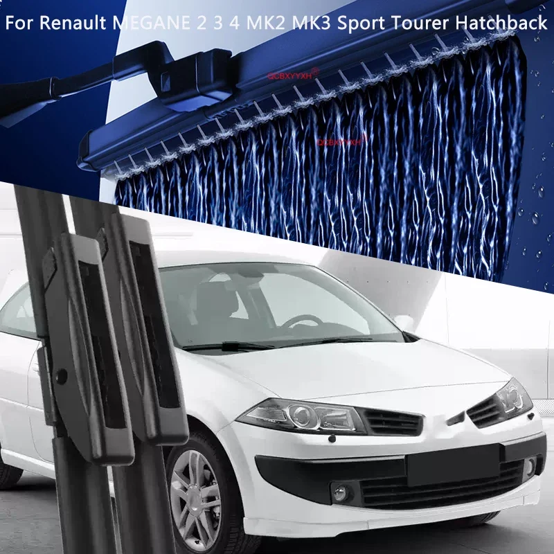 For Renault MEGANE 2 3 4 MK2 MK3 Sport Tourer Hatchback Car Modify Windshield Water Spray Wiper Auto Wet Arm Wiper Accessory