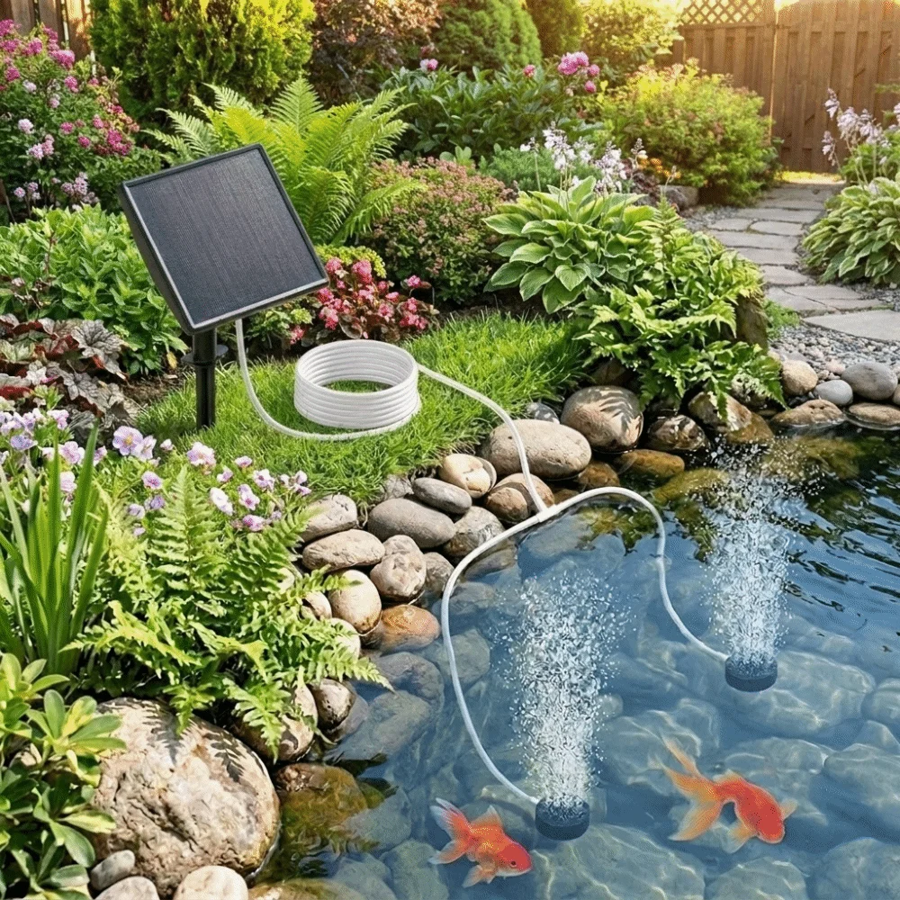 Pompe à oxygène solaire à faib - Fish Pond Aerator avis et prix