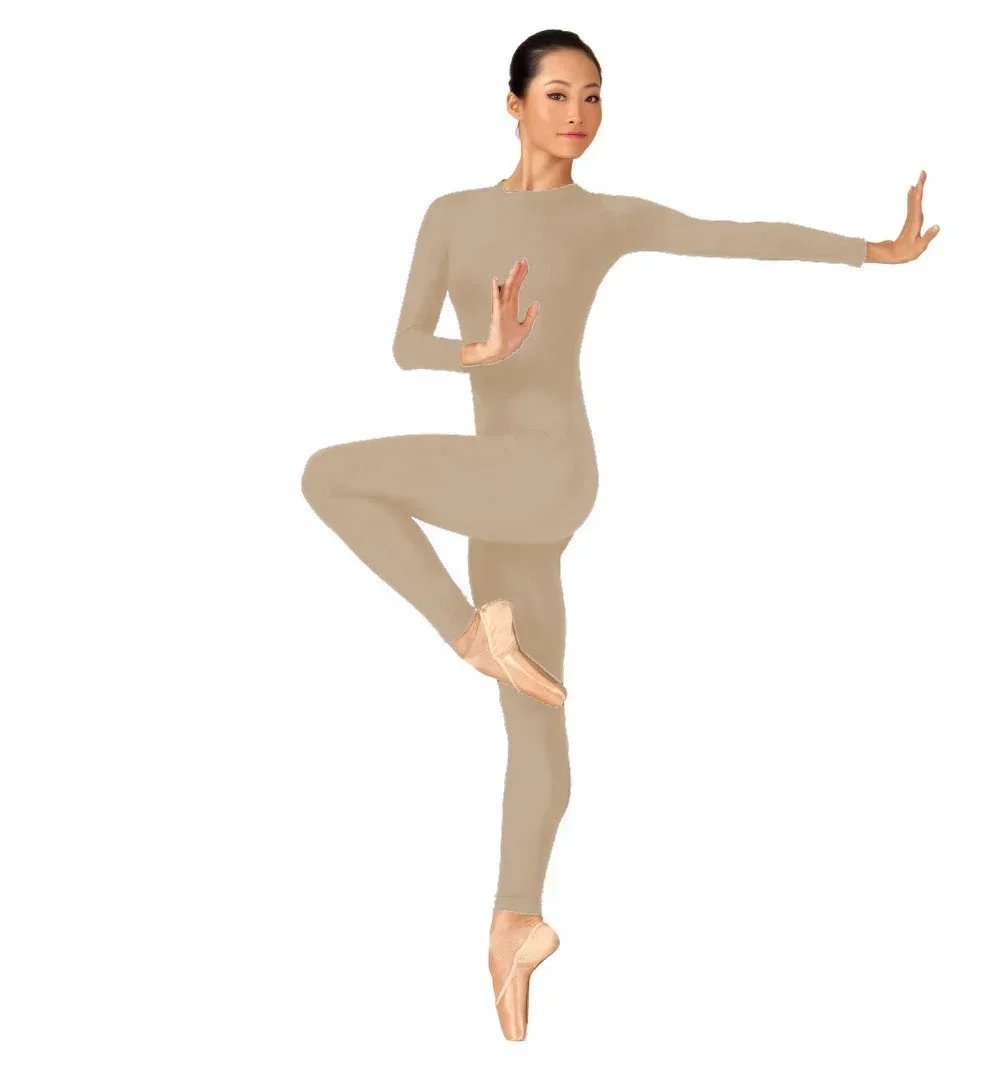 

Взрослый Высококачественный танцевальный комбинезон на молнии сзади для взрослых, балетное боди для взрослых, комбинезон из нейлона и спандекса, женская майка, одежда для йоги, сиамская женщина