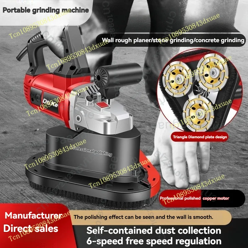 5580W Handheld Cement Concrete Floor Polishing Machine Epoxy Floor Grinder Rough Planer Clean Ground Grinding Machine