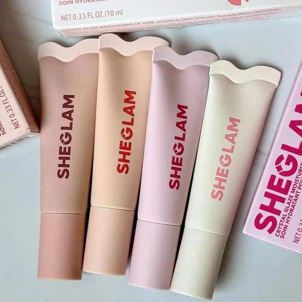 SHEGLAM Crystal Glaze Nawilżający Balsam do Ust Canoy Lane Cocoa Cookie Strawberry Milk Melon Pop Trwały Błyszczący Tint do Ust Beauty Lip