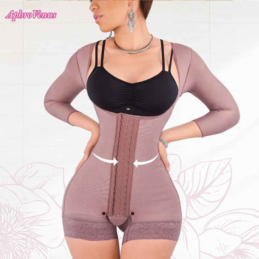 

Fajas High Comression Tummy Control Shapewear Slimming Fajas Lace Body Shaper Women's Chest Filling Shaping Postpartum