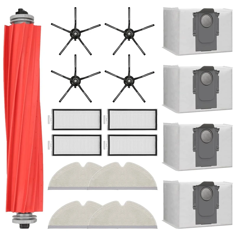 

For Roborock Q7 Q7+ Q7 Max Q7 Max+(Plus) Robot Vacuum Cleaner Accessories Kits Main Side Brush Filter Mop Bags