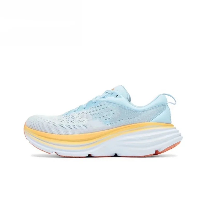  hoka uno | Bondi 8 Zapatillas para correr y entrenar con cordones Ticot para hombre