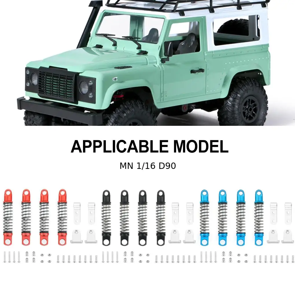 RCGOFOLLOW Aluminum Alloy Smooth Front Rear Shock Absorber Wear-resistant Rc Front Rear Shock Absorber For 1/16 MN D90 D91 view 3