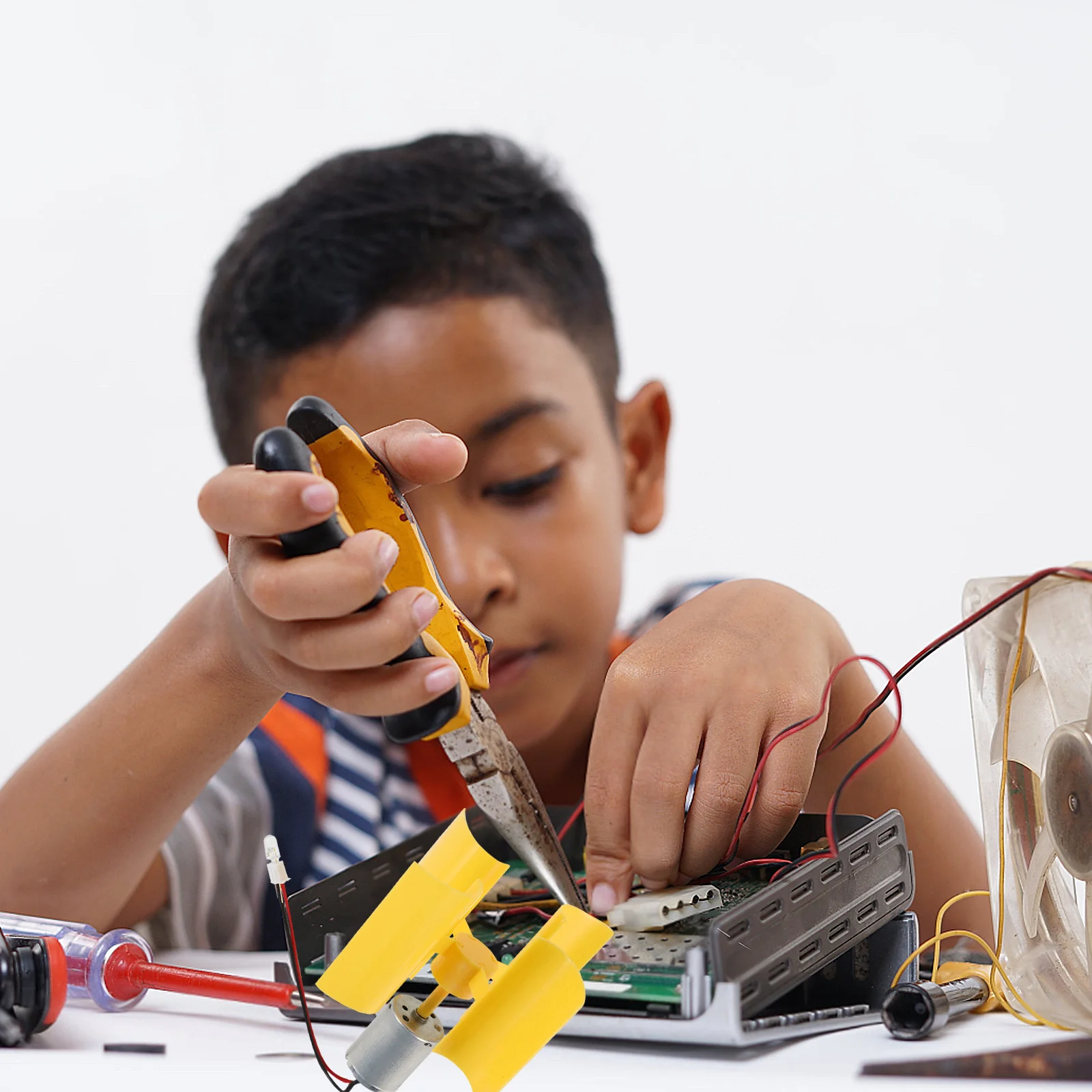 2 szt. Przenośny generator wiatrowy, lekki, mały rozmiar, łatwy montaż, generator energii wiatrowej dla uczniów.