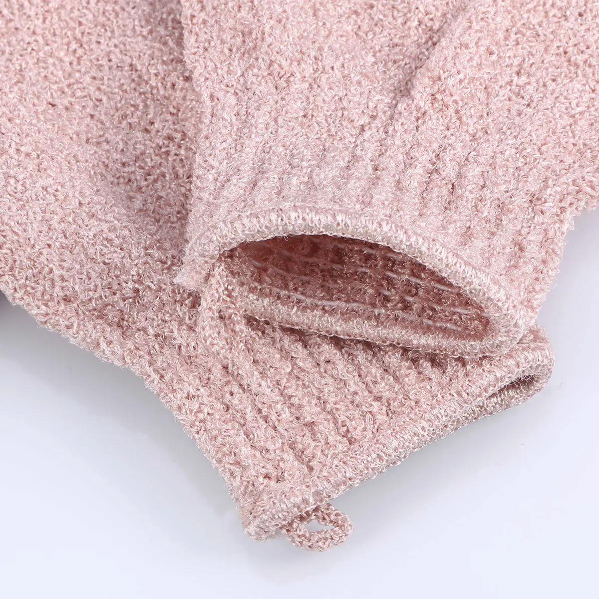 2Pairs Bath Gloves Back Massage Scrubber Body Exfoliator Five Fingers Shower Towel for Women Men All Skin Types Deep Cleansing