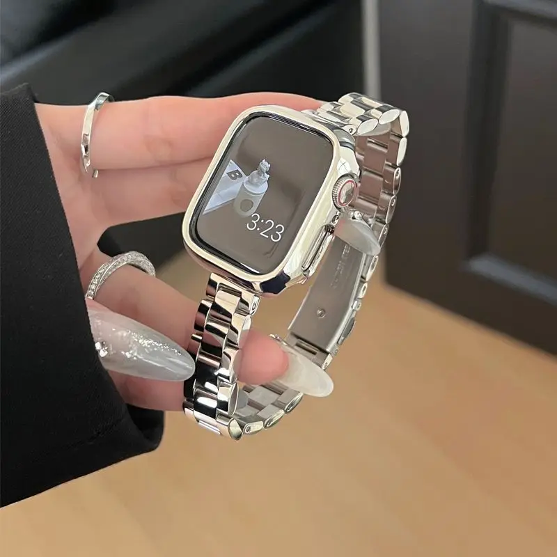 Stainless Steel Band For Apple Watch Strap 49mm 42mm 44mm Metal Bracelet iWatch Ultra Series 8 7 6 SE 5 4 3 for Women 45mm 41mm image 4