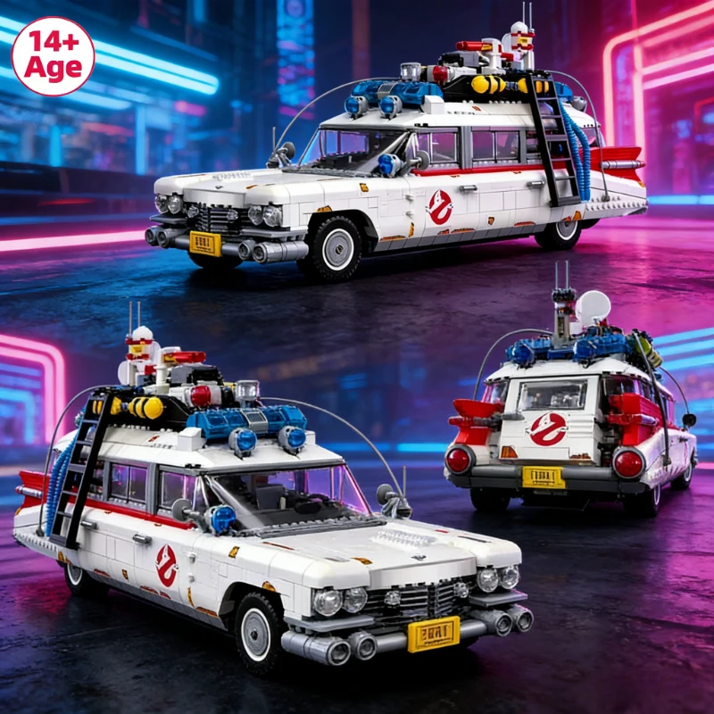 

10274 Ghostbuster Ecto1 Building Blocks Car In Stock Display Model Toys Gifts For Adults Kids Halloween Christmas