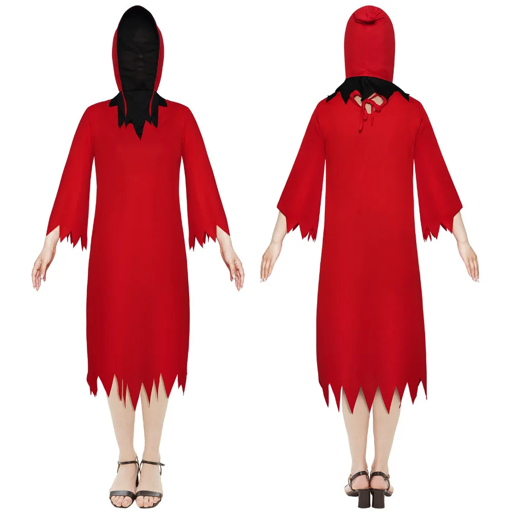 

Terror Devil Cosplay Costume Full Sets Horro Jumpsuit Uniform for Adult Halloween Carnival Party Performance Clothes Roleplay