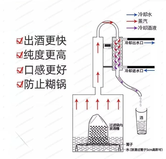 Special Brewers Plug-in distillers, hydrosol distillers Household small essential oil extractors, toasted Baijiu brandy