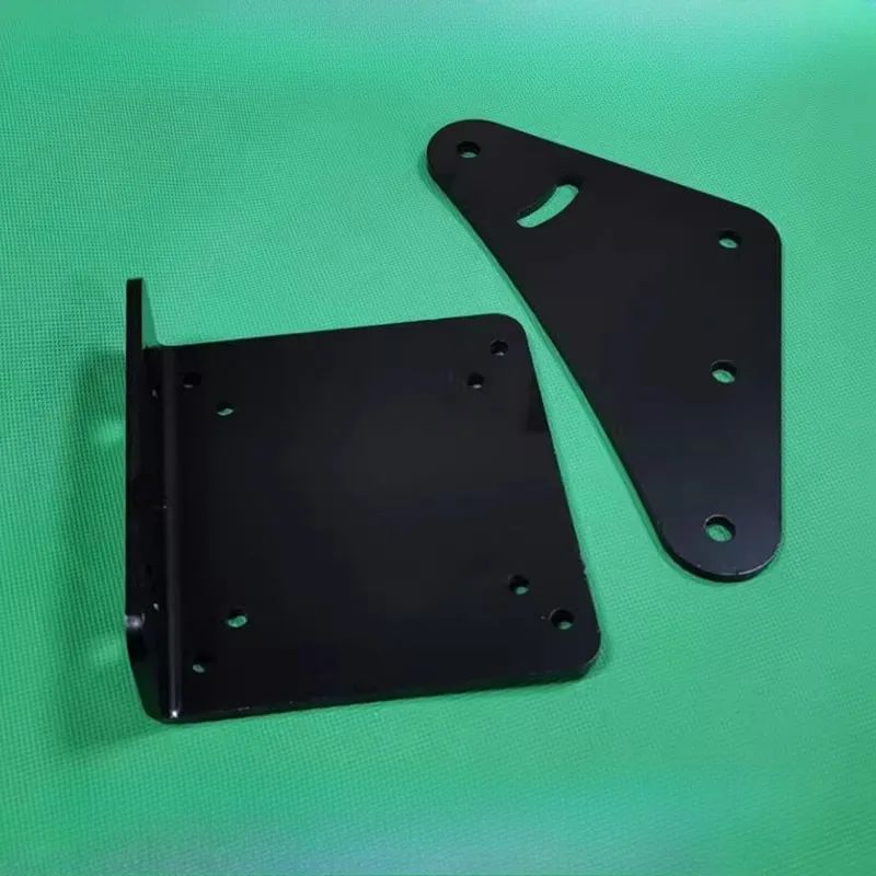 1PC Carbon Steel L-Type Bracket Fixed Racing Simulator Display Fixture Triple Screen Bracket Angle Connecting Plate Triangle